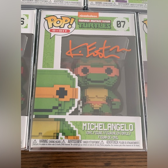 TMNT Nickelodeon Signed Funko Pops Lot of 5 - Eastman & Saito - Picture 7 of 10